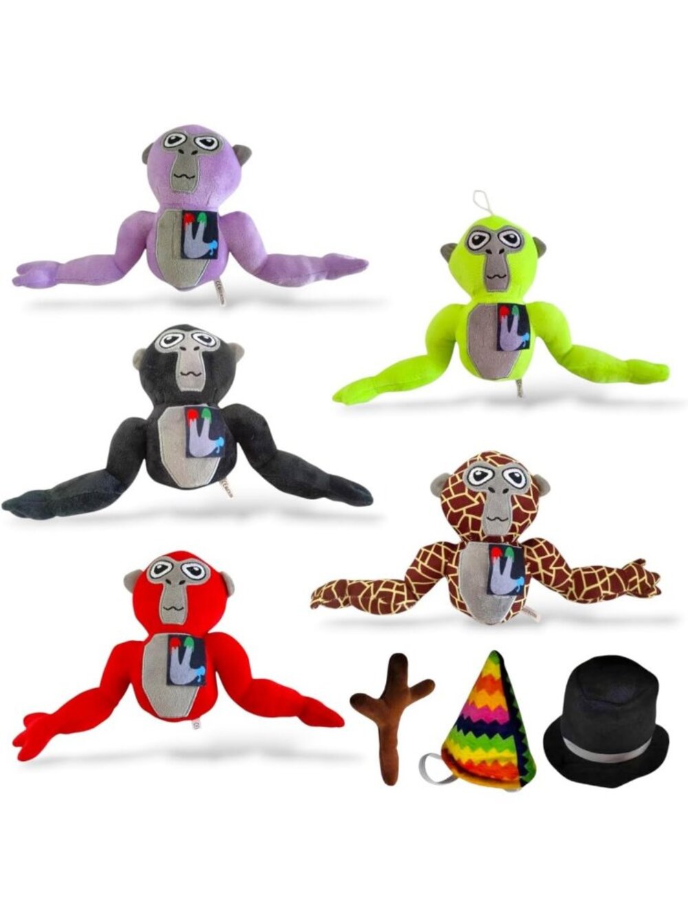 Adorable Plush Animal Set of 5 | Cute Stuffed Toys for Kids & Room Decor
